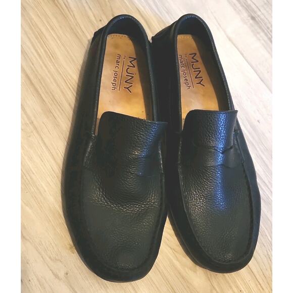 Marc Joseph New York Men\'s Leather Driving Penny‎ Loafers Size 10 MJNY 1528-BG main image 7